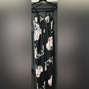 Band of Gypsies Jumpsuit Size M Black Floral
